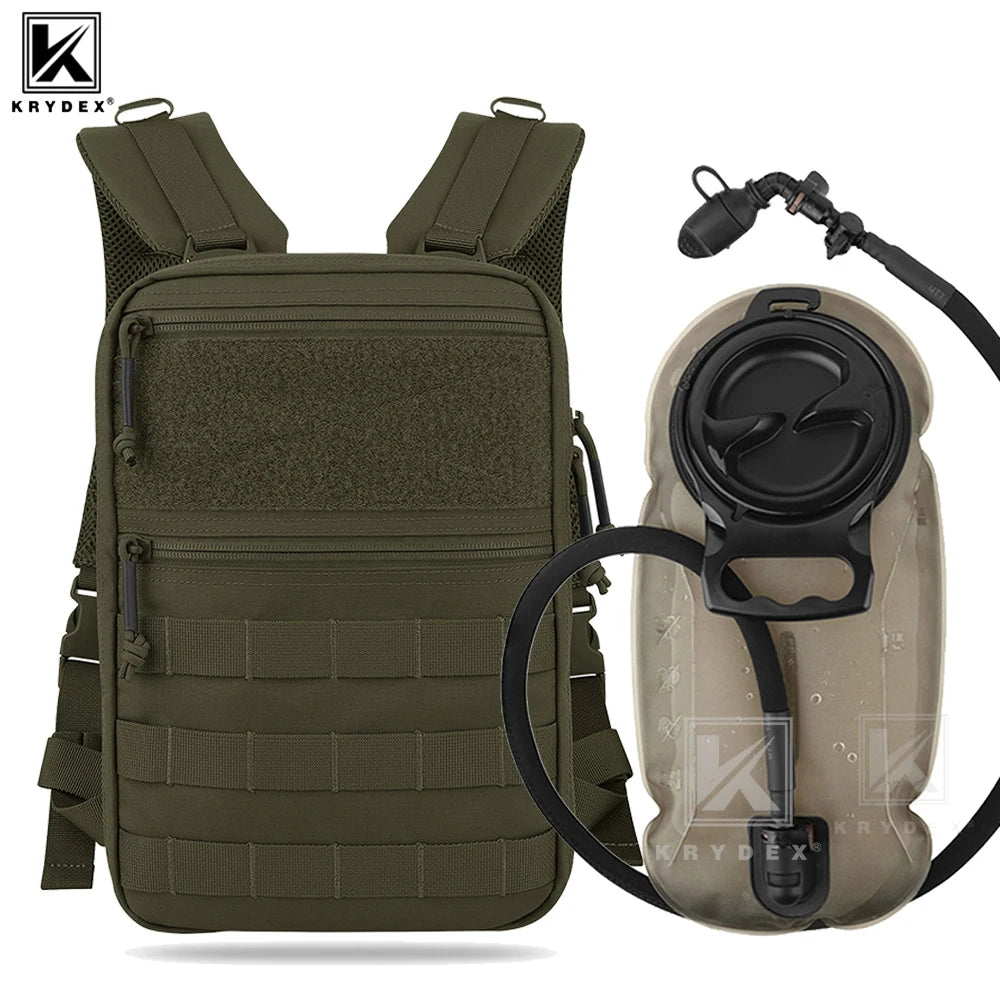 KRYDEX Tactical Hydration Pack 1.5L 50oz Water Bladder Carrier MOLLE for Vest Hydro Backpack Outdoor Travel Camping Accessories