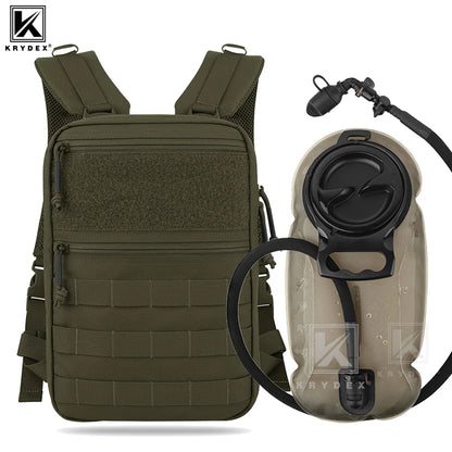 KRYDEX Tactical Hydration Pack 1.5L 50oz Water Bladder Carrier MOLLE for Vest Hydro Backpack Outdoor Travel Camping Accessories