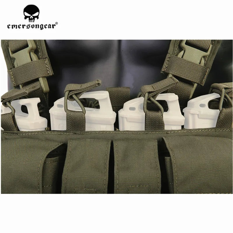 Emersongear MF Style Tactical Chest Rig UW Gen IV Hunting Vest Harness Split Front Carrier Waist Mag Bag