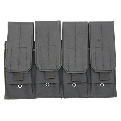 Tactical Molle 5.56mm Magazine Pouch for M4 Ar15 Cs Rifle Quadruple Mag Bag Cs Game Paintball Hunting Vest Attach Pack