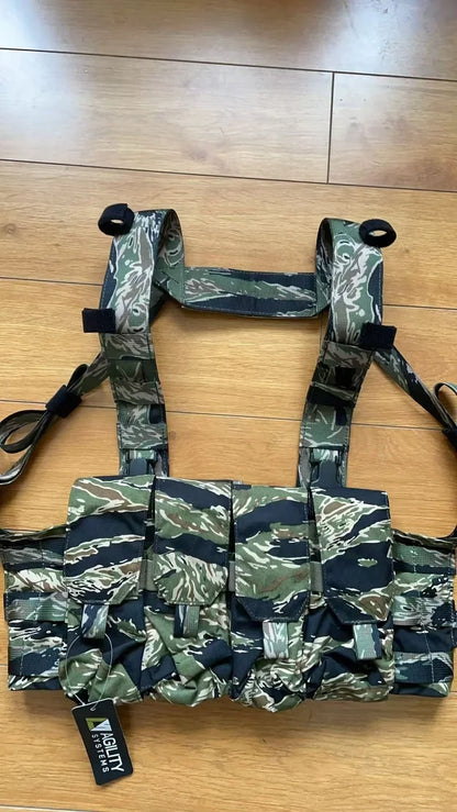 OR Style Quadruple Iightweight Hunting Chest Hanging 7.64 5.45 Molle Magazine Carrier Bag