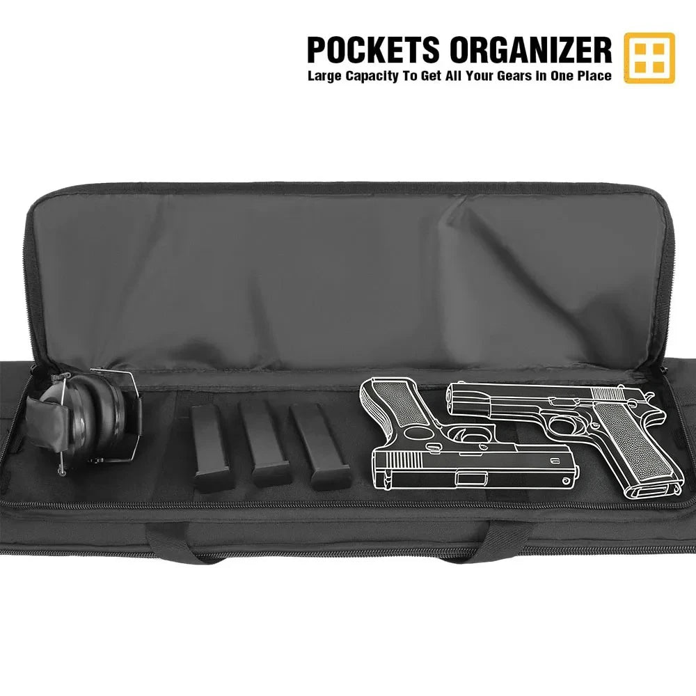 100/120cm Tactical Rifle Bag Single Long Rifle Case Soft Rifle Shotgun Storage Bag Pistol Gun Case Airsoft Shooting Range Bag