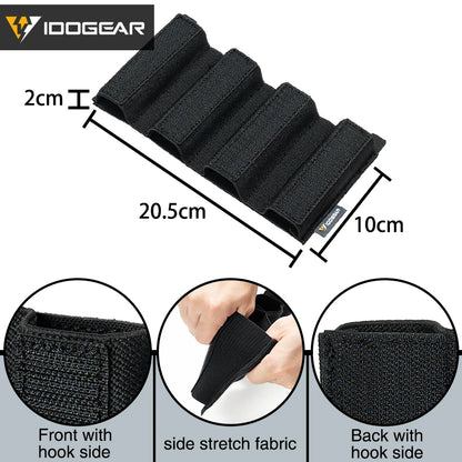 IDOGEAR Quad MP5 / MP7 Magazine Insert Holder with Hook Fasteners for MK3 and MK4 Chest Rig 35140