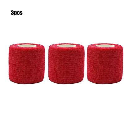 1/3/6/20PCS Sports Self Adhesive Bandages Anti-slip Red Elasticn Athletic Nonwove Waterproof Elastic  Wrist Ankle Bandages