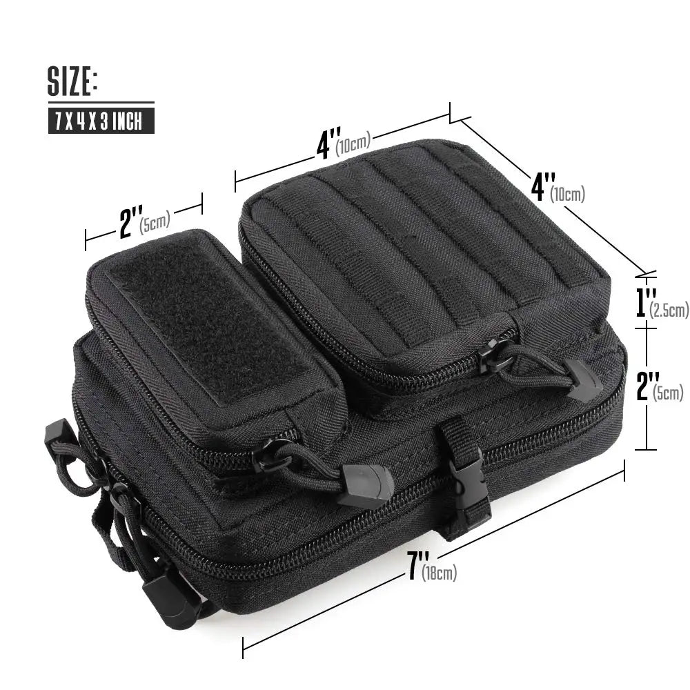 Tactical MOLLE Utility Pouch Mini EDC Tool Phone Storage Bag Medical IFAK Pack for Waist Carry