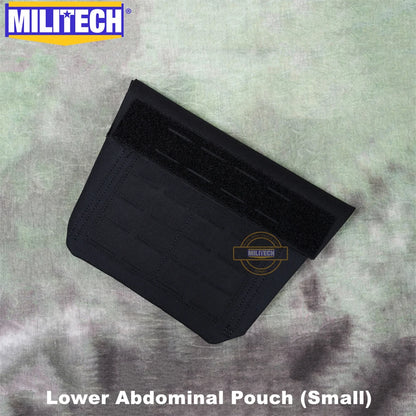 MILITECH Laser Cut Molle Level 3A Groin Protection Groin PAL Accessory Pouch Sub Abdominal Pouch Groin Bag With Armor