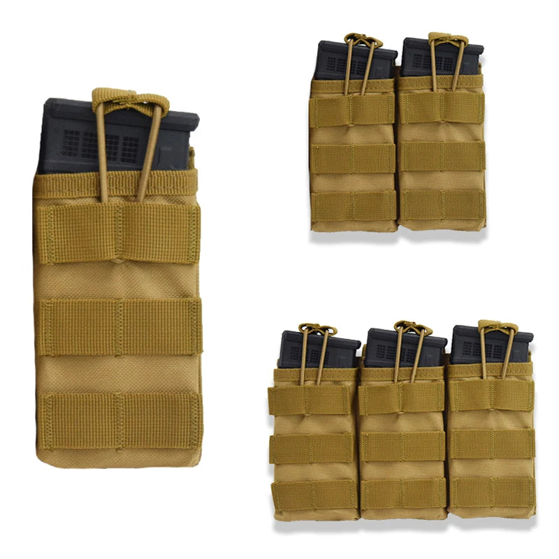 Outdoor Hunting Vest Accessories Tactical Magazine Pouch 1000D Nylon Single/Double/Triple Magazine Pouch