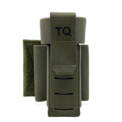 Tactical TQ Tourniquet Pouch TQ Pouch With Removable Hook and Loop Panel for MOLLE PALS Duty Belt Airsoft Combat Hunting Vest