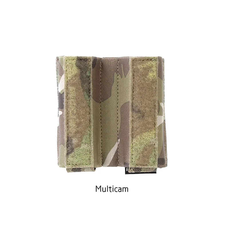 Built-In Elastic Inseert 9mm Double Magazine Pouch Bag Turnover- Double Pistol AIRSOFT 9MM MAG Tactical Vest Dope Chest Hanging
