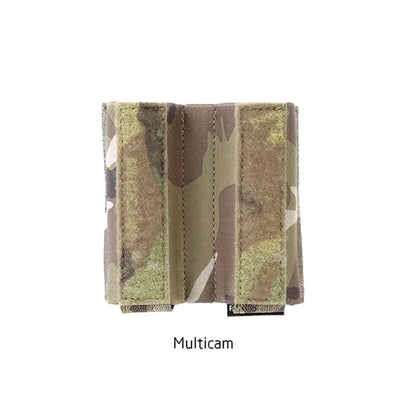 Built-In Elastic Inseert 9mm Double Magazine Pouch Bag Turnover- Double Pistol AIRSOFT 9MM MAG Tactical Vest Dope Chest Hanging