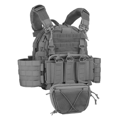 ARC Tactical Vest Plate Carrier with Quick Release Buckle 5.56  Magazine Pouch MOLLE Front Panel Militar Airsoft Hunting Vest