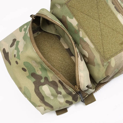 Emersongear For FRO Style V5 Vest Back Panel Double Pouch Hunting Hiking Combat Multi-purpose Bag Zip On Backpack Nylon EM9649