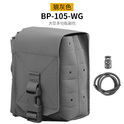 Tactical MOLLE Pouch Large Utility GP Pouch Walkie Talkie Radio Holder EDC Admin Bag Hunting Vest Backpack Accessory Outdoor