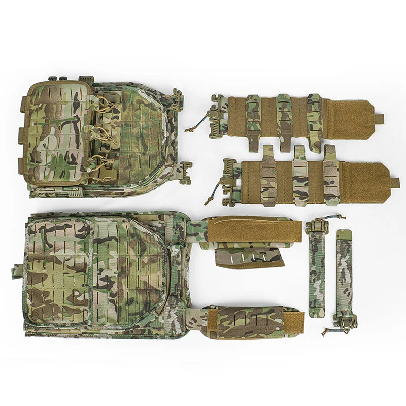 ARTEX Tactical Vest 6094 Fast Detachable Light Laser Cut Outdoor Hunting Black Gear Carry Vest of High Quality