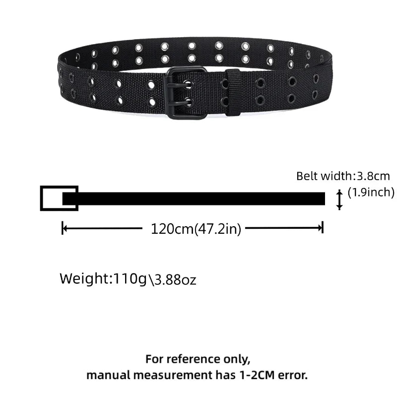 2026 New Men Breathable Nylon Fabric Belt outdoor sport Belt Pin Buckle Trousers Jeans Belt