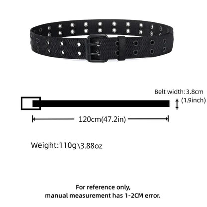 2026 New Men Breathable Nylon Fabric Belt outdoor sport Belt Pin Buckle Trousers Jeans Belt