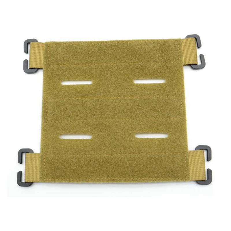 Molle Vest accesories Tactical Patches Adapter Backpack MOLLE Hook&Loop Panel Converter Ribbon Strip For Attching ID Patches
