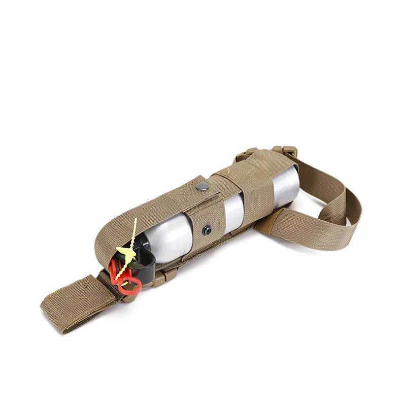 Tactical Drop Leg Kettle Water Bottle Holster,MK9 Pouch Belt Carriers,Thigh Pack Leg Bag,Pepper Spray,Mini Extinguisher