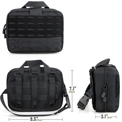 Outdoor Molle Medical Bag EDC Pouch Organizer First Aid Kit Large Capacity IFAK EMT Waist Pack for Hunting Camping Travel