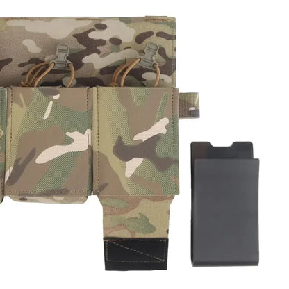 Multipurpose Triple Rifle Mag Pouch 5.56 7.62 For M4 AR15 CRYE Plate Carrier Front Panel Vest Outdoor Field Airsoft Hunting