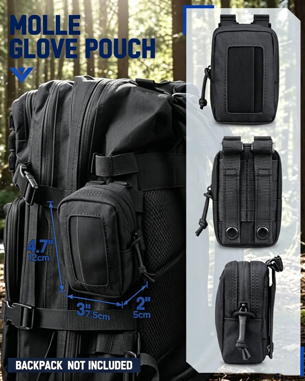 Disposable Glove Pouch MOLLE Nylon Tactical Pouch Duty Belt EMT Medical Gloves Storage Bag Outdoor Hunting Waist Pack Accessory