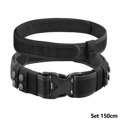 1Pc Tactical Waist Belt Magic Training Belt Thickened and Hardened Outer Waistband Belt for Men and Women Outdoor Sports