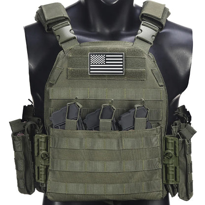 Camouflage Hunting Vest with Quick possassembly Waist And Shoulder Pouches Outdoor Triple Equipment Bag for Hidden Field Use