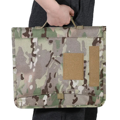 A4 A5 A6 Multicam Camo Tactical Notebook with Zippered Padfolio Ring Binder Loose-Leaf Paper Weatherproof Notepad