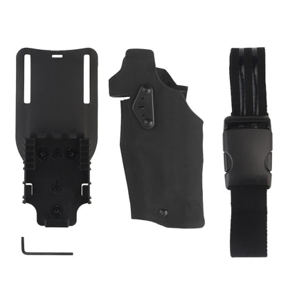 Tactical Left/Right Hand X300U-A Flashlight Pistol Holster Hand for 6354DO Glock17 Gen4 G19 with QLS Drop Leg Airsoft Gear