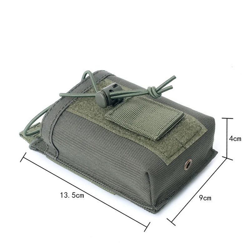 Nylon Molle Radio Pouch Walkie Talkie Holder Bag Sports Pendant Hunting Magazine Mag Pouch Outdoor Gear