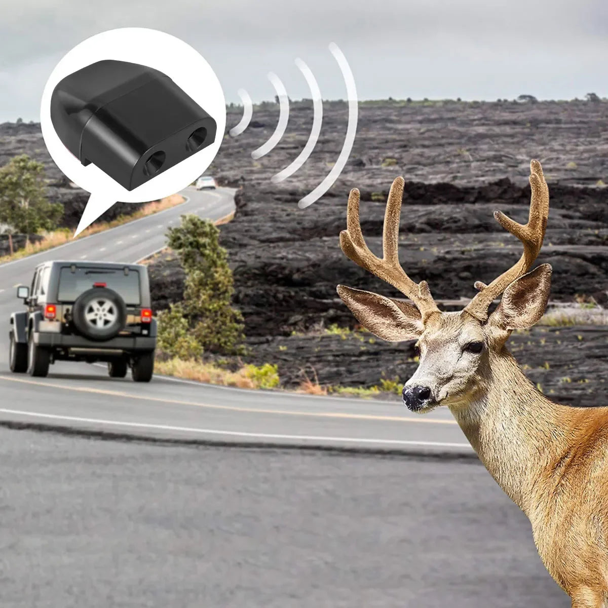 4Pcs Deer Warning Whistles Device Portable Deer Repelling Whistles Mini Car Safety Deer Whistle Weather-Resistant Animal Alert