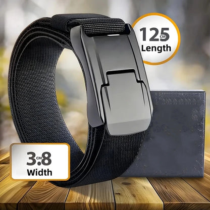 2026 New Stretch Belt For Men and Women Hard Quick Release Buckle Strong Real Nylon Unisex Elastic Belt Overalls Work Belt