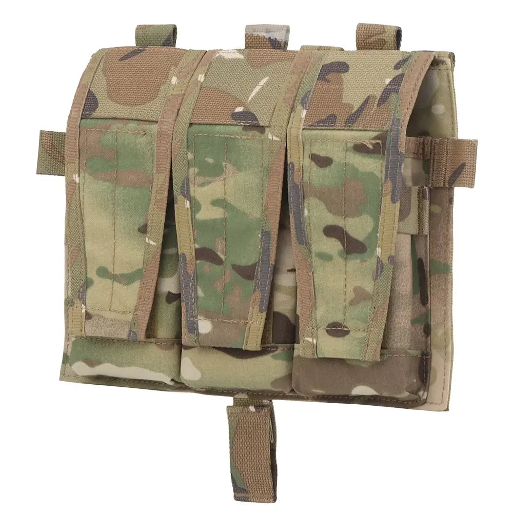 Tactical Triple Magazine Pouch 5.56 M4 Airsot Flip Cover Mag Pouch for AVS SPC JPC 2.0 Vest Wargame Mag Pouch