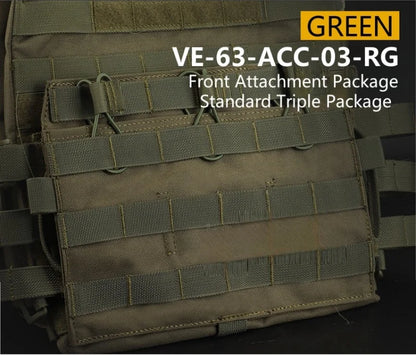 Outdoor Vest Front Accessory Package Standard Triple Pack Outdoor Equipment MOLLE Expansion Pack Carefully Selected Material