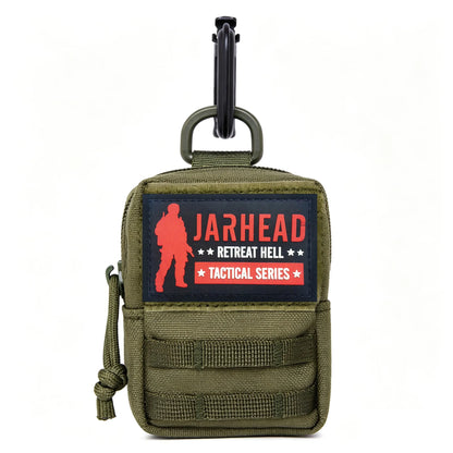 New Tactical Mini MOLLE Pouch Compact Utility EDC Bag with Carabiner for Outdoor Hunting Camping Hiking Everyday Carry