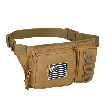 Multifunctional Waist Bag   Outdoor-grade High-Density Wear-Resistant Fabric   D-ring for Mounting   Hidden Zippered Pocket