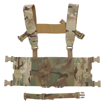Ferro Style Tactical Chesty Rig Wide Harness Lightweight MOLLE Hunting Vest FCPC V5 Quick Conversion Shooting Airsoft Chest Rig