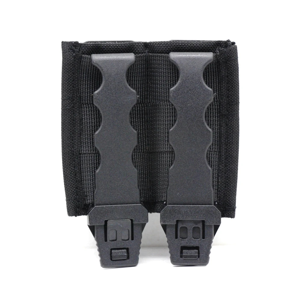FAST 9MM Double Magazine Pouch Tactical Quick Release 9mm Magazines Holder Lightweight Molle Pouch