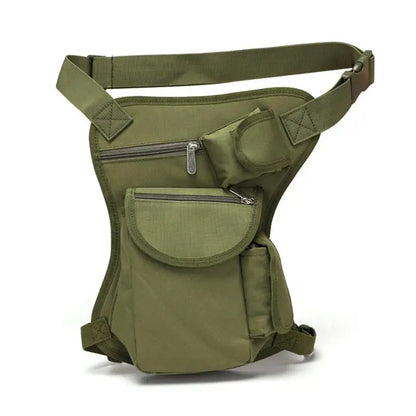 Men's Tactical Drop Leg Bag Multifunctional Waist Pack Adjustable Thigh Belt Hiking  Sports Cycling Waterproof Nylon Camping Bag