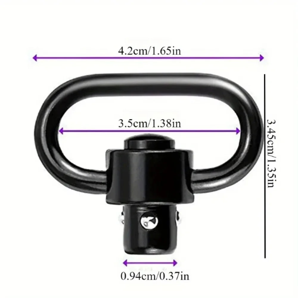 1PC Outdoor Products Tactical Accessories QD Quick Release Swivel Loop Carabiners