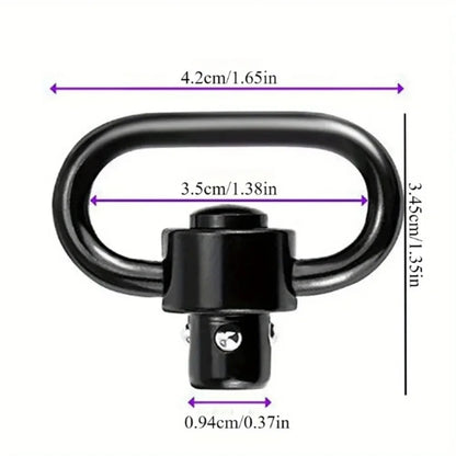 1PC Outdoor Products Tactical Accessories QD Quick Release Swivel Loop Carabiners