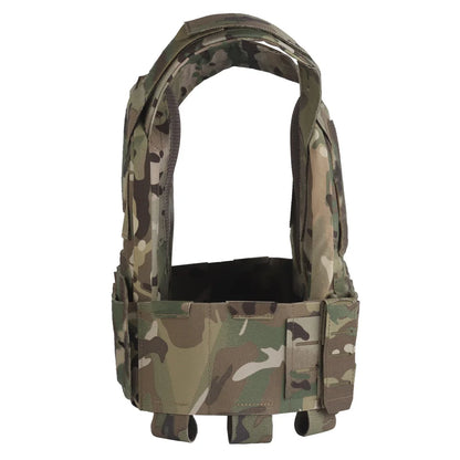 Tactical Sub-Zero Plate Carrier Modular  Molle Vest with MultiCaliber 9MM 6Pcs Long Mag/5.56 Triple Magazine Pouch