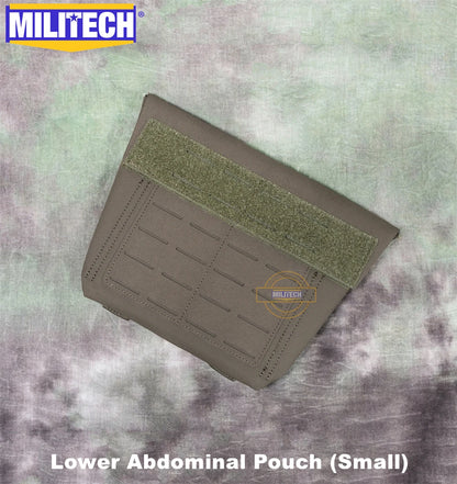 MILITECH Laser Cut Molle Level 3A Groin Protection Groin PAL Accessory Pouch Sub Abdominal Pouch Groin Bag With Armor