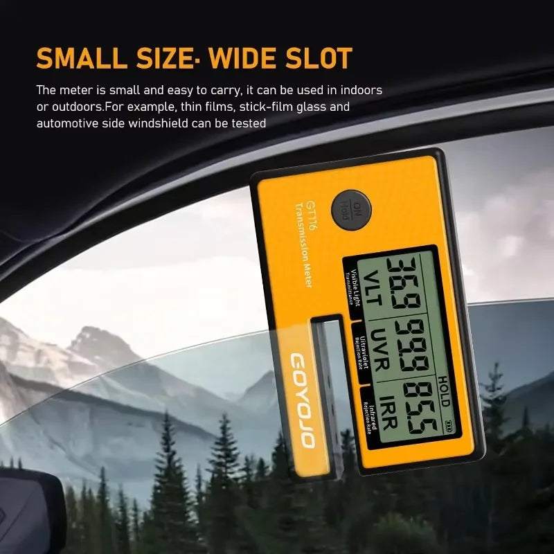 Portable Solar Film Car Transmission Window Tint Meter 3-in-1 VLT UV IR Rejection Tester Automatic Calibration Dropship GT116