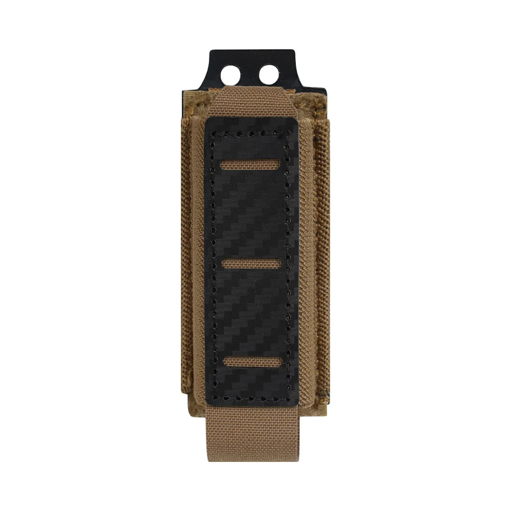 Single/Double/Triple MOLLE-Compatible 9MM Mag Pouch Quick-Release Buckle Elastic Retention Airsoft Shooting Hunting Mag Holder