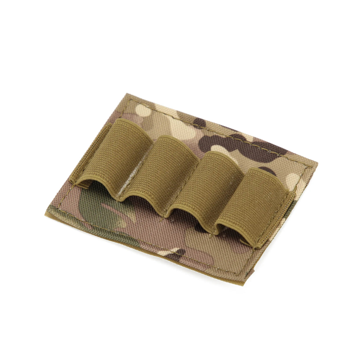 Tactical Nylon Ammo Carrier 12/20Ga Shotgun Shell 4 Round Molle Magazine Pouch Panel with Flashlight & Pen Organizer Outdoor Gea