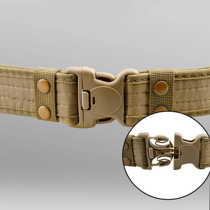 Army Style Combat Belts Quick Release Tactical Belt Fashion Men Military Canvas Waistband Outdoor Hunting Hiking Tools 8 Colors