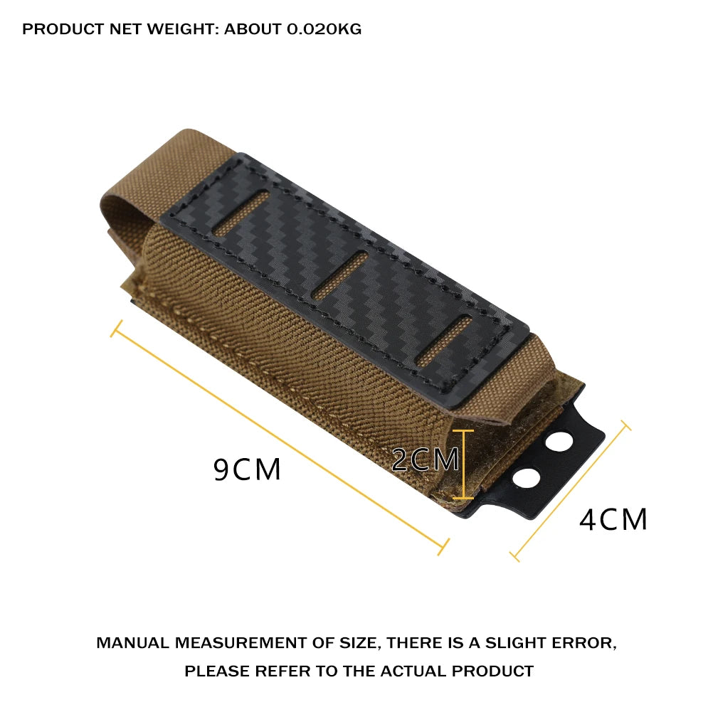 OPHIDIAN 9mm Carbon Fiber Magazine Pouch Single Magazine Carrier MOLLE Pouch