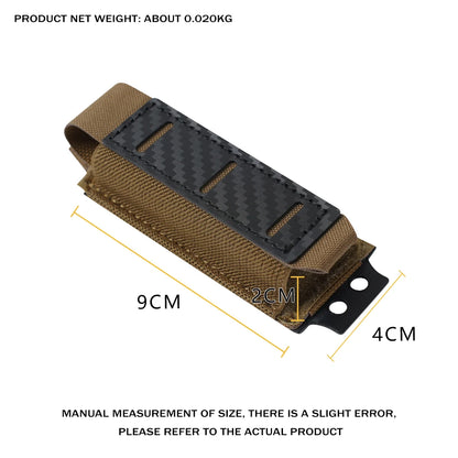 OPHIDIAN 9mm Carbon Fiber Magazine Pouch Single Magazine Carrier MOLLE Pouch