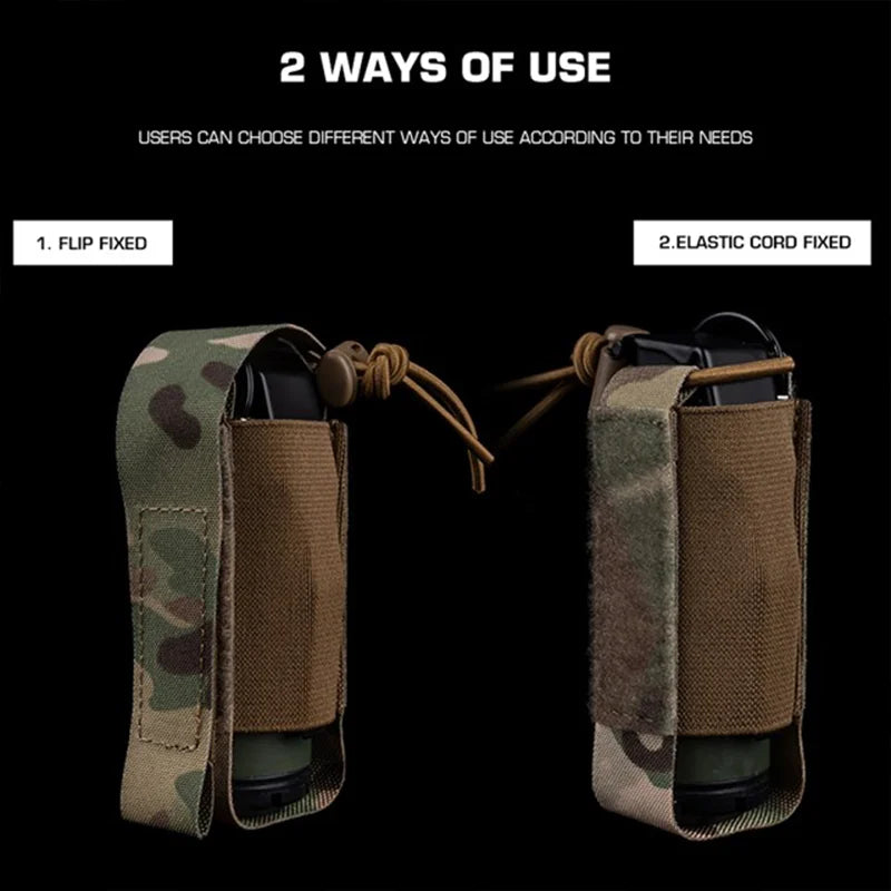 Multi-purpose Shock Grenade Pouch Multi Role Shock Grenade Pouch MOLLE Panel Secure Closure Airsoft Training Gear Accessory